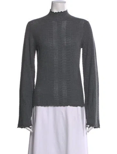 Pre-owned Loulou Studio Wool Turtleneck Sweater W/ Tags In Grey