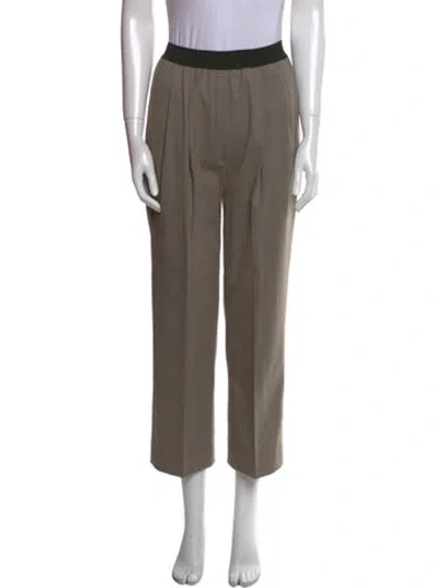 Pre-owned Loulou Studio Wool Wide Leg Pants In Neutral