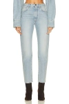 Loulou Studio Wular Straight Denim Pant In Blue