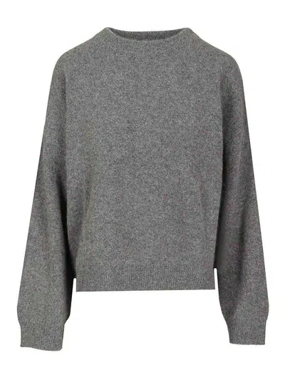 Loulou Studio Yak Blend Sweater In Gray