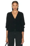 Loulou Studio Zanzibar Cardigan In Black