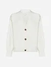Loulou Studio Zanzibar Cardigan In Ivory
