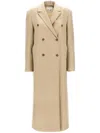 Loulou Studio Double-breasted Coat In ニュートラル