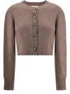 Loulou Studio Zephyr Knit Cardigan For Chic Elegance In Brown