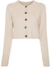 Loulou Studio Zephir Cashmere Knit Cardigan In Neutrals
