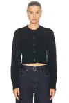 Loulou Studio Black Zephir Cardigan In Black