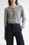 Loulou Studio Loulou Charcoal Cashmere Zephir Cardigan In Slate Grey