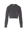 Loulou Studio Loulou Charcoal Cashmere Zephir Cardigan In Gray