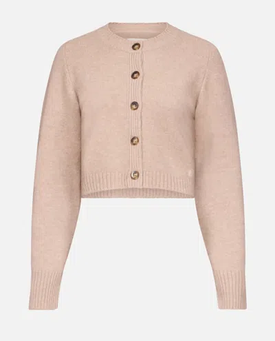 Loulou Studio Zephir Lds Cropped Cardigan In Pink