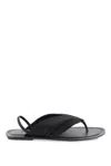 Loulou Studio Sahado Leather Slingback Flat Sandals In Nero