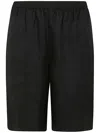 Loulou Studio Andra Elastic-waist Shorts In Black