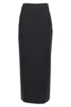 Loulou Studio Women's Stretch Wool Skirt In Samos Style In Black