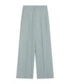Loulou Studio Gray Fog Pants In Cotton Blend In Green