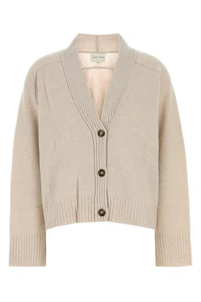 LOULOU STUDIO LOULOU SAND CASHMERE KAIA CARDIGAN