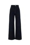 Loulou Studio Loulou Midnight Blue Denim Attu Wide-leg Jeans
