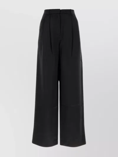 Loulou Wide-leg Pant Vione High Waist Pockets In Animal Print