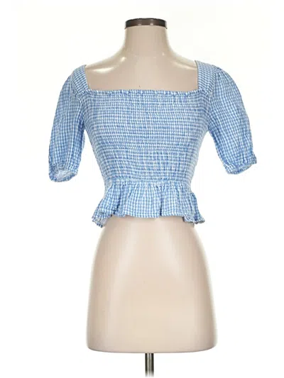 Pre-owned Louna 3/4 Sleeve Blouse In Blue