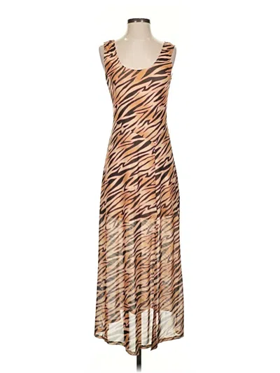 Pre-owned Louna Casual Dress In Brown