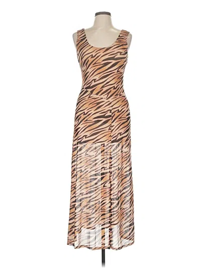 Pre-owned Louna Casual Dress In Brown