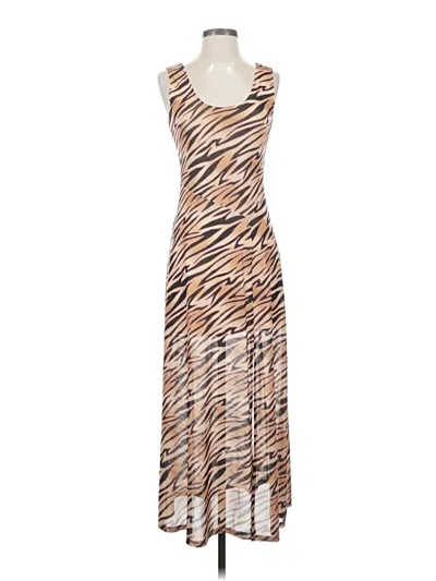 Pre-owned Louna Casual Dress In Tan