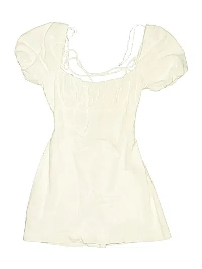Pre-owned Louna Casual Dress In White