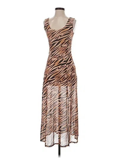 Pre-owned Louna Cocktail Dress In Brown