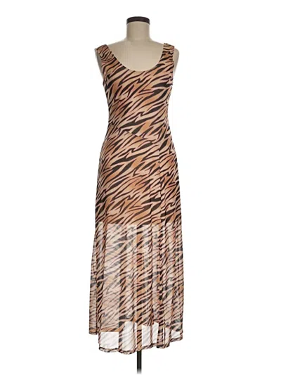 Pre-owned Louna Cocktail Dress In Brown