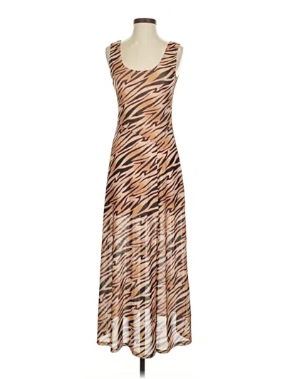Pre-owned Louna Cocktail Dress In Brown