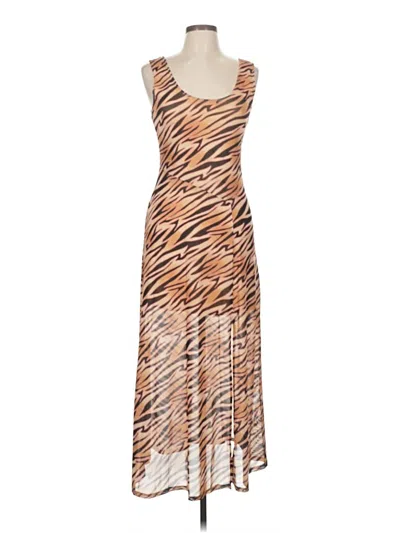 Pre-owned Louna Cocktail Dress In Brown
