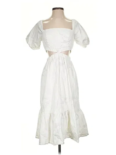 Pre-owned Louna Cocktail Dress In White