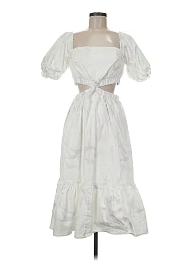 Pre-owned Louna Cocktail Dress In White