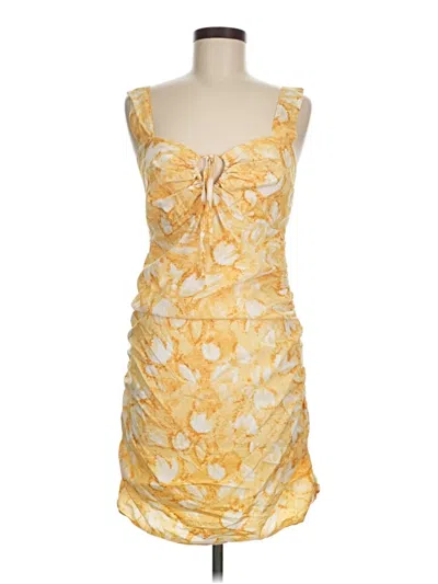 Pre-owned Louna Cocktail Dress In Yellow