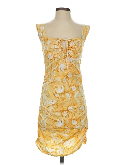 Pre-owned Louna Cocktail Dress In Yellow