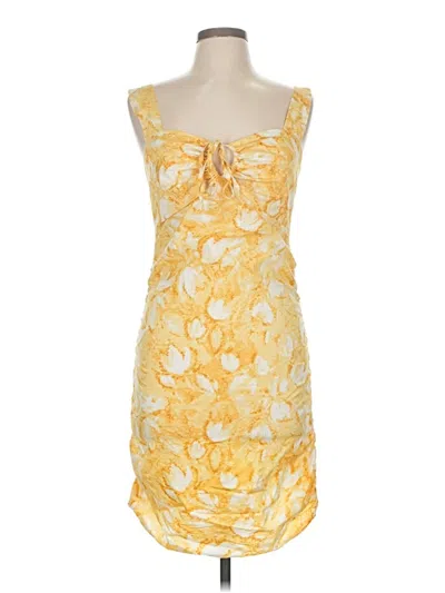 Pre-owned Louna Cocktail Dress In Yellow