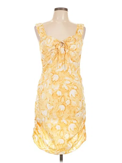 Pre-owned Louna Cocktail Dress In Yellow