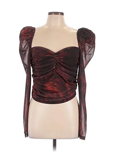 Pre-owned Louna Kimono In Burgundy