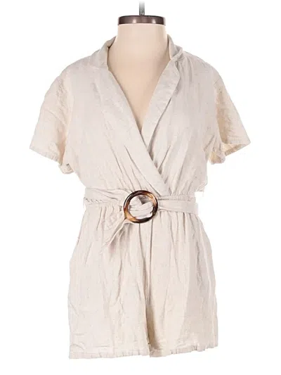 Pre-owned Louna Romper In Tan