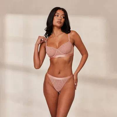 Lounge Chic Balcony Bra In Pink