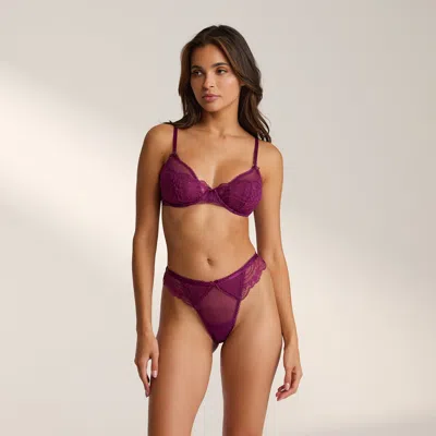 Lounge Confess Balcony Bra In Blue
