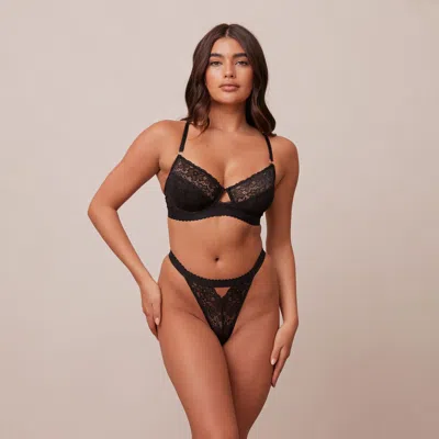 Lounge Flair Balcony Bra In Black