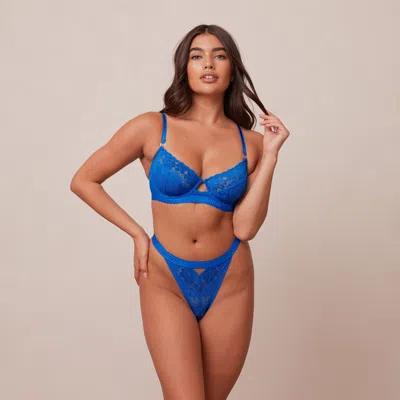 Lounge Flair Balcony Bra In Blue