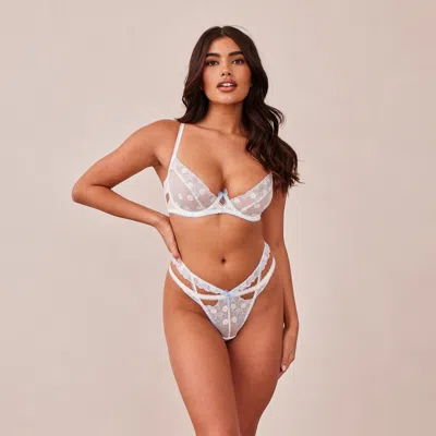 Lounge Fleur Balcony Bra In Blue