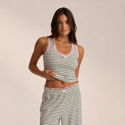 Lounge Green Stripe In Multi