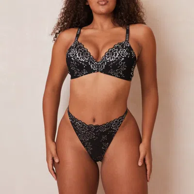 Lounge Lace Magic Bra In Black