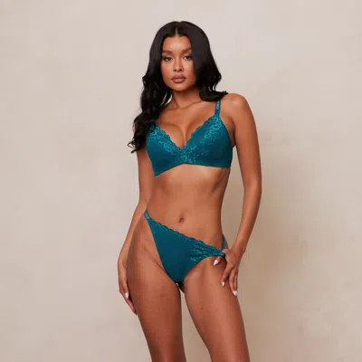Lounge Lace Magic Bra In Blue