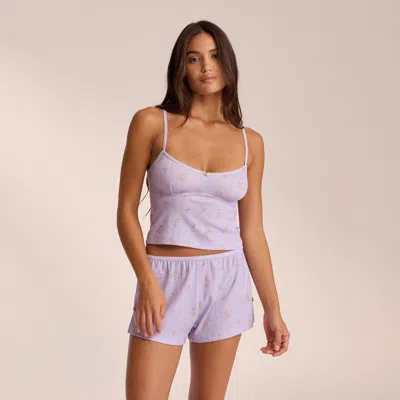 Lounge Lilac Floral In White