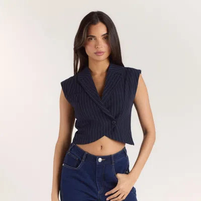 Lounge Navy Pinstripe In Multi