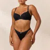 Lounge Rosebud Ribbed Balcony Bra In Multi