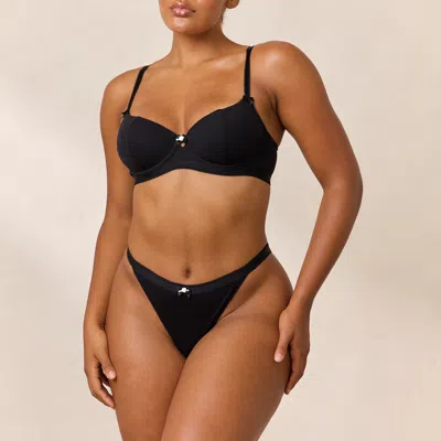 Lounge Rosebud Ribbed Balcony Bra In Multi