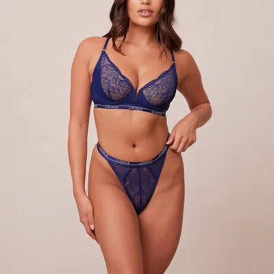 Lounge Royal Balcony Bra In Blue
